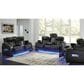 Ashley Boyington Power Reclining Loveseat with Console in Black, , large
