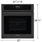 Frigidaire 27" Single Wall Oven with Air Fry in Black, , large