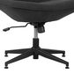 Impressions Vanity Lisa Vanity Chair with Dark Grey Cushion in Black, , large