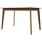 Armen Living Amaris 5-Piece Rectangular Dining Set with Olive Green Upholstery in Walnut, , large