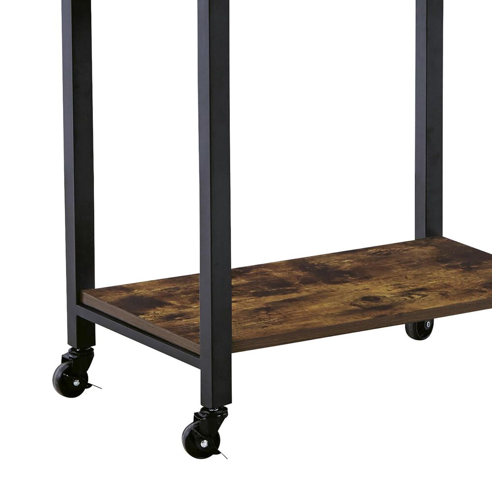Ashley Bevinfield Bar Cart in Antiqued Brown and Black, , large