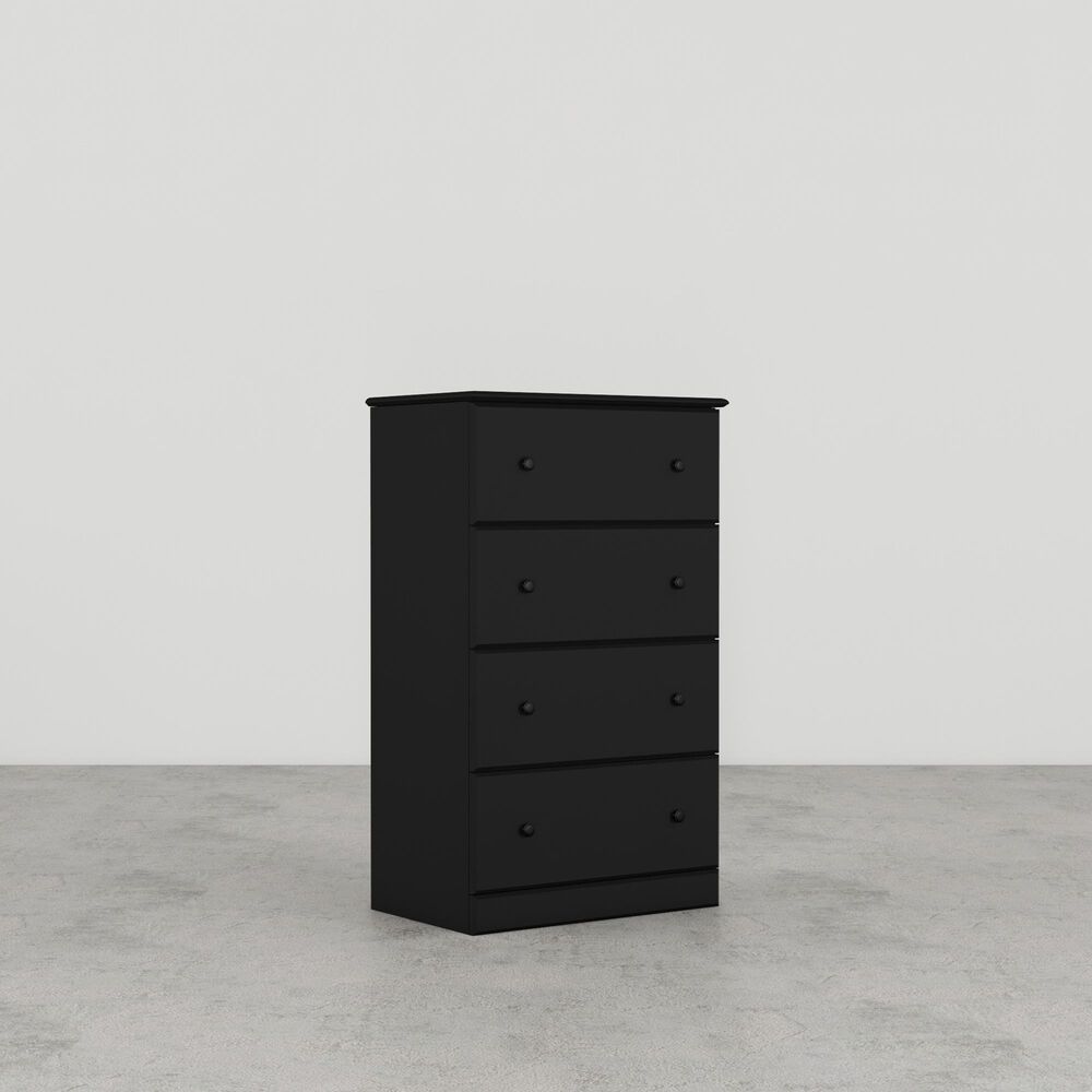 Lemoore Essentials 26" 4-Drawer Chest in Black, , large