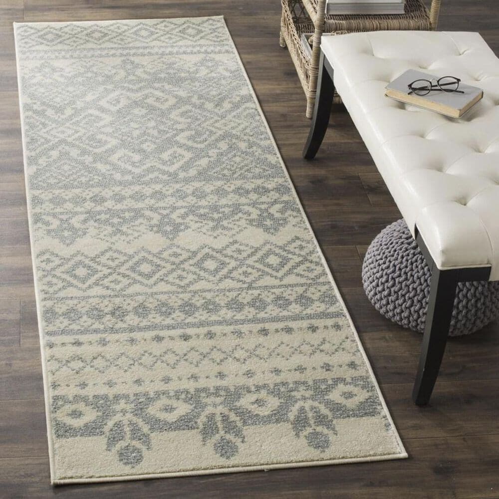 Safavieh Adirondack ADR107S 2"6" x 10" Ivory and Slate Runner, , large