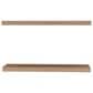 Hearth and Haven Ecco32" Floating Wall Shelf in Light Brown (Set of 2), , large