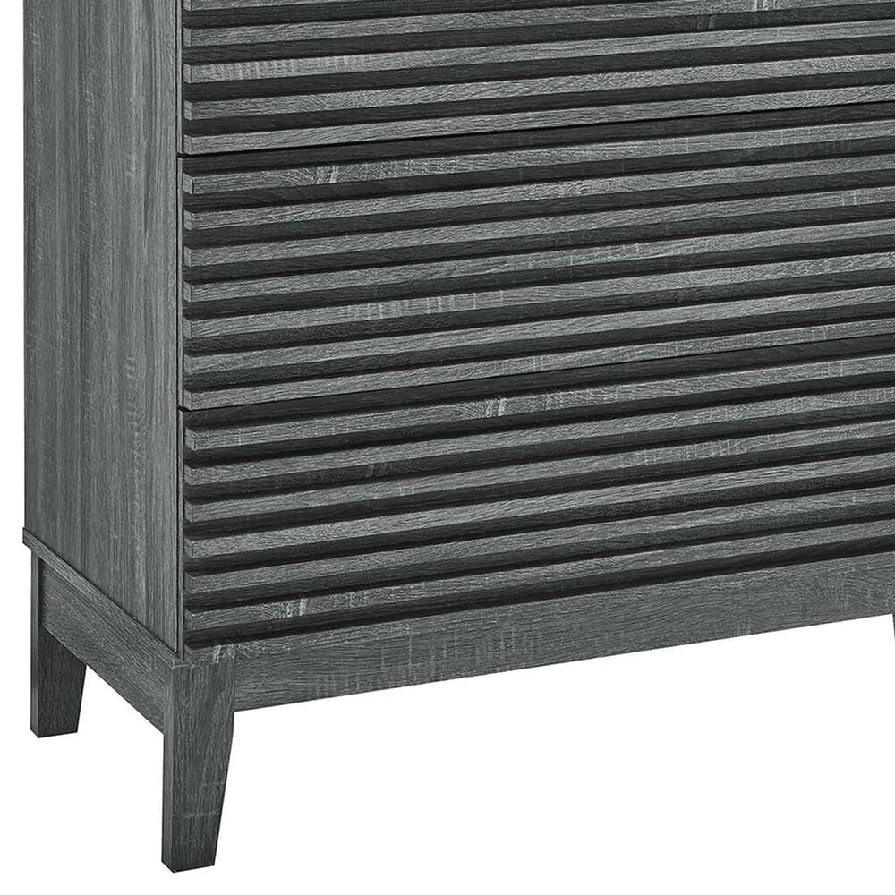 Modway Render 3-Drawer Bachelor's Chest in Charcoal, , large