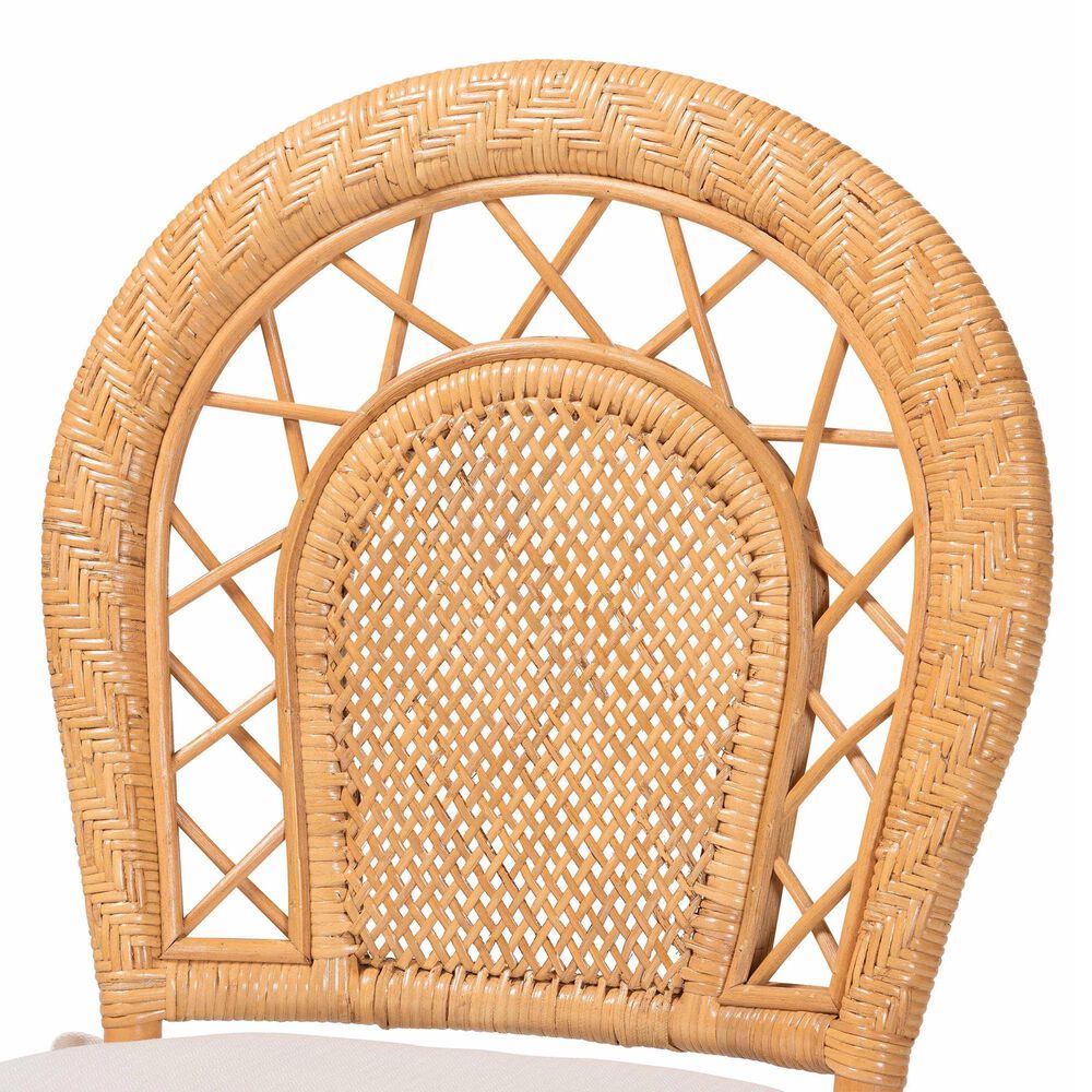 Baxton Studio Adam Side Chair in Light Honey, , large