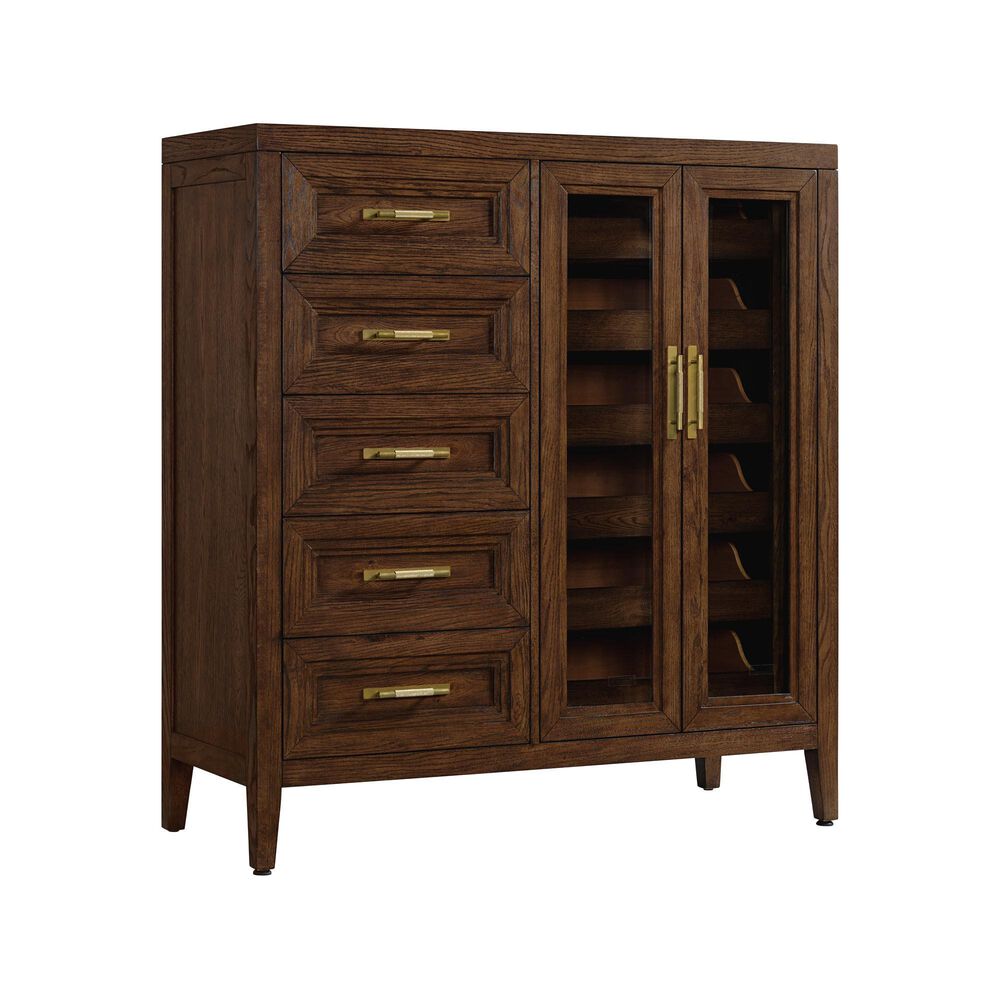 Intercon Marlow 5-Drawer Gentlemans Chest in Sable, , large