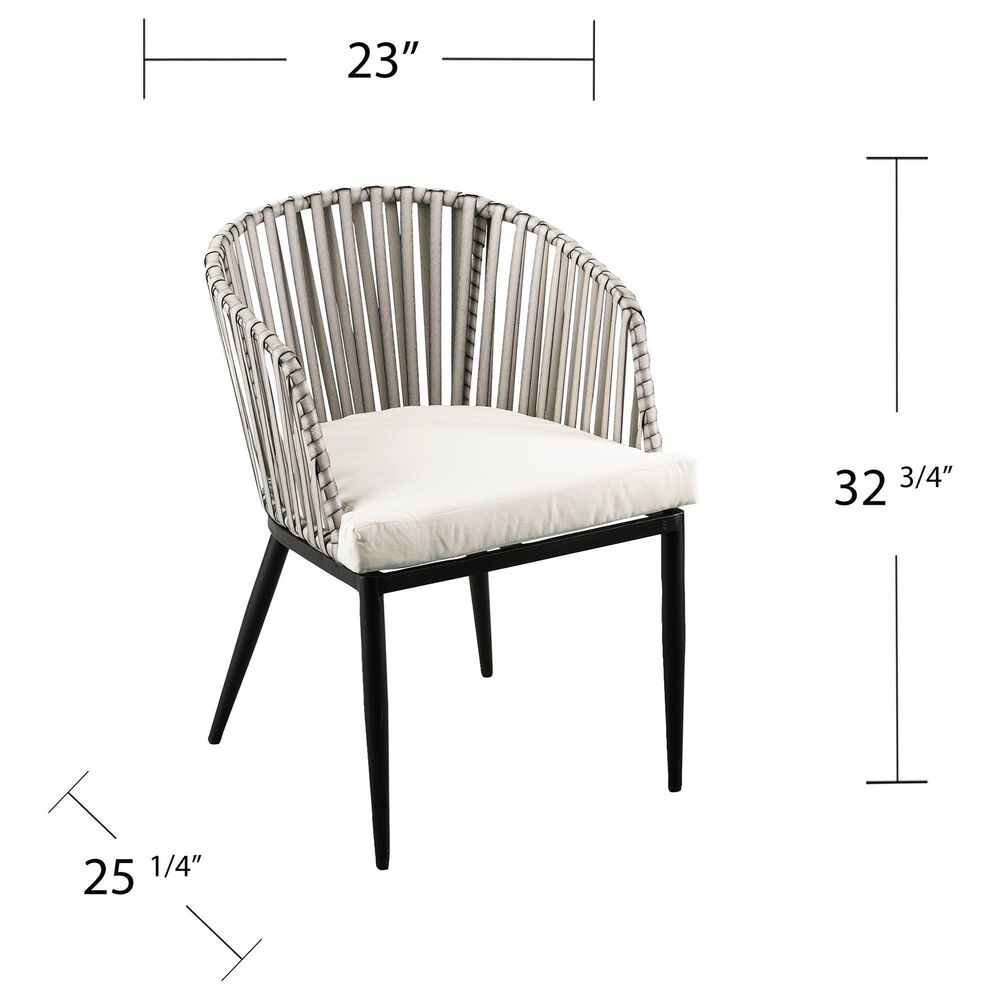 Southern Enterprises Melilani 3-Piece Patio Set in Black, Natural and Gray, , large