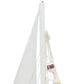 Maple and Jade Sail Boat Decorative Sculpture in Distressed White, Blue, Yellow and Red (Set of 2), , large