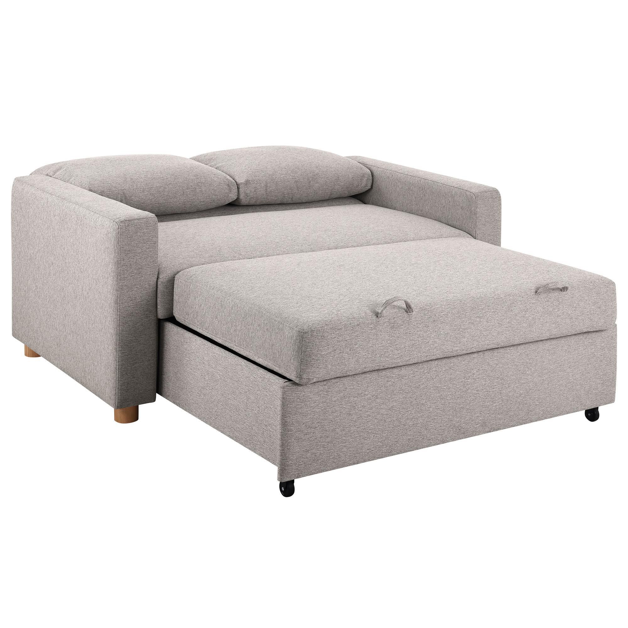 Serta Tyler Convertible Sofa in Light Grey