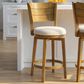 Armen Living Winsley Swivel Counter Height Stool in Putty Brown, , large