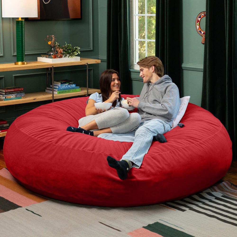 Jaxx Cocoon 6&#39; Oversized Bean Bag Chair in Merlot, , large