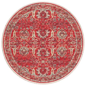 Dalyn Rug Company Marbella 8" Round Poppy Area Rug, , large