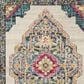 Safavieh Monaco MNC254F 5" Round Multicolor Area Rug, , large