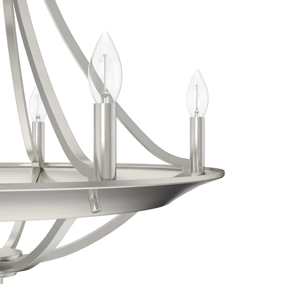 Hunter Perch Point 24&quot; 5-Light Chandelier in Brushed Nickel, , large