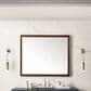 James Martin Vanities Glenbrooke 48" Rectangular Mirror in Mid-Century Walnut, , large