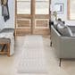 Nourison Astra Machine Washable 2"2" x 8" Ivory Runner, , large