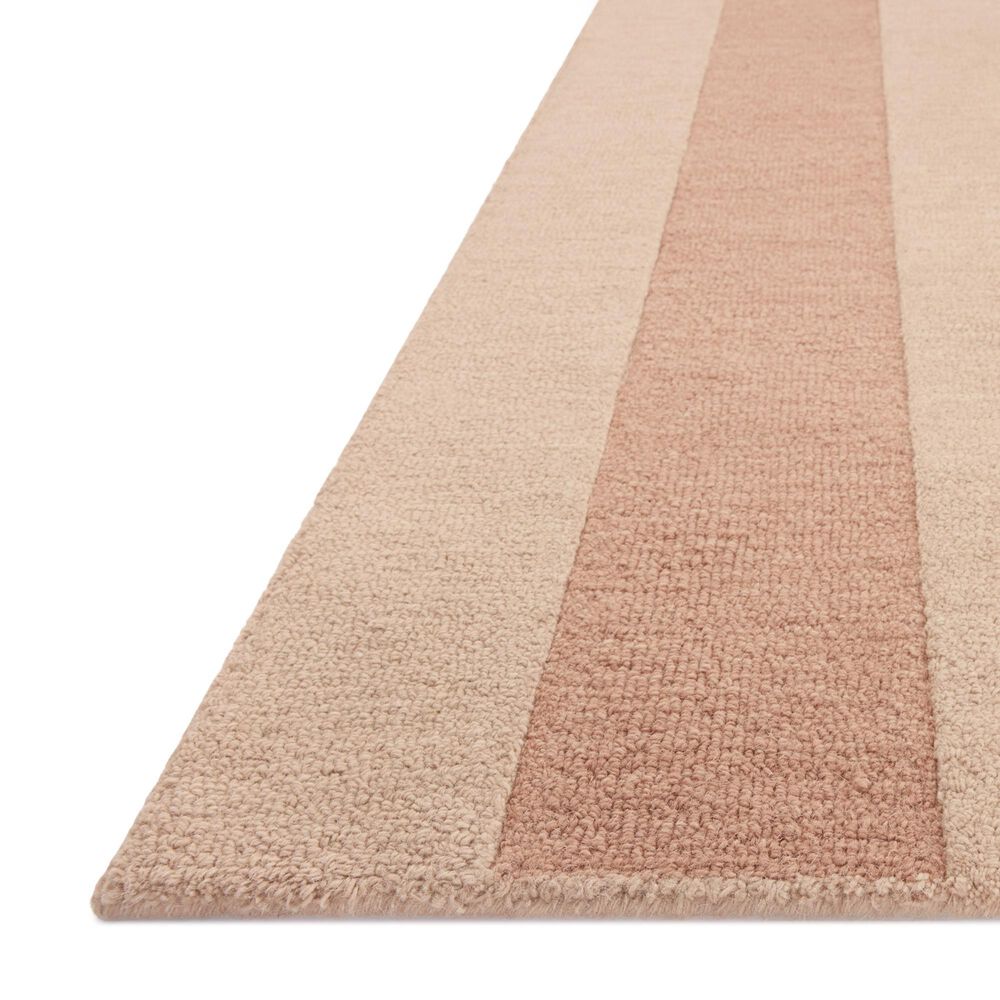 Loloi Craven Blush and Rose 3'6" x 5'6" Area Rug, , large