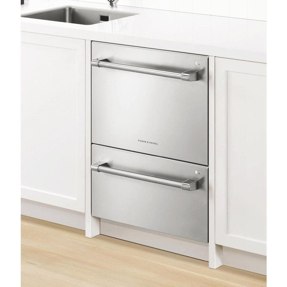 Fisher &amp; Paykel 24&quot; Professional Built-In Double Drawer Dishwasher in Stainless Steel, , large