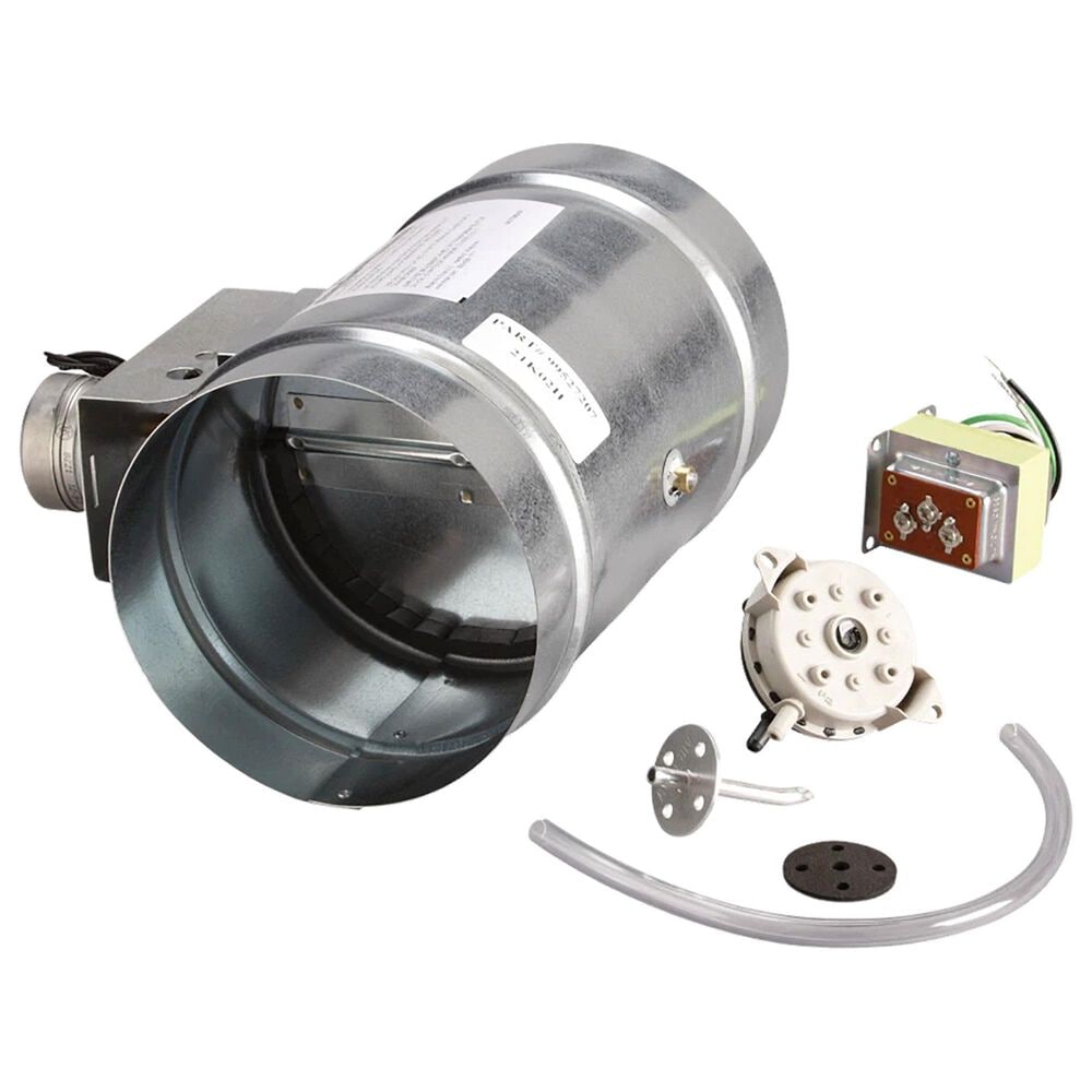 Best Hoods 8" Universal Automatic Make-Up Air Damper with Pressure Sensor Kit in Stainless Steel, , large