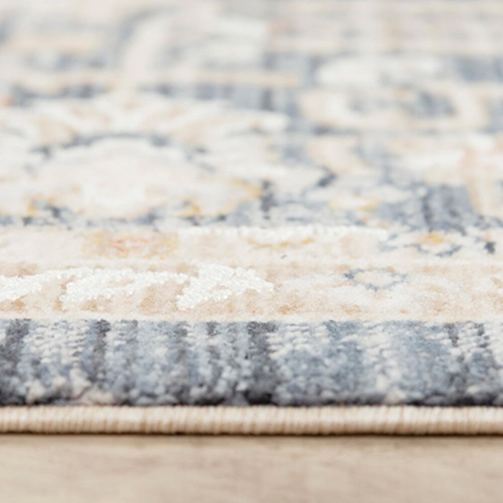 RIZZY Iconic 5&#39;3&quot; x 7&#39;9&quot; Blue Area Rug, , large