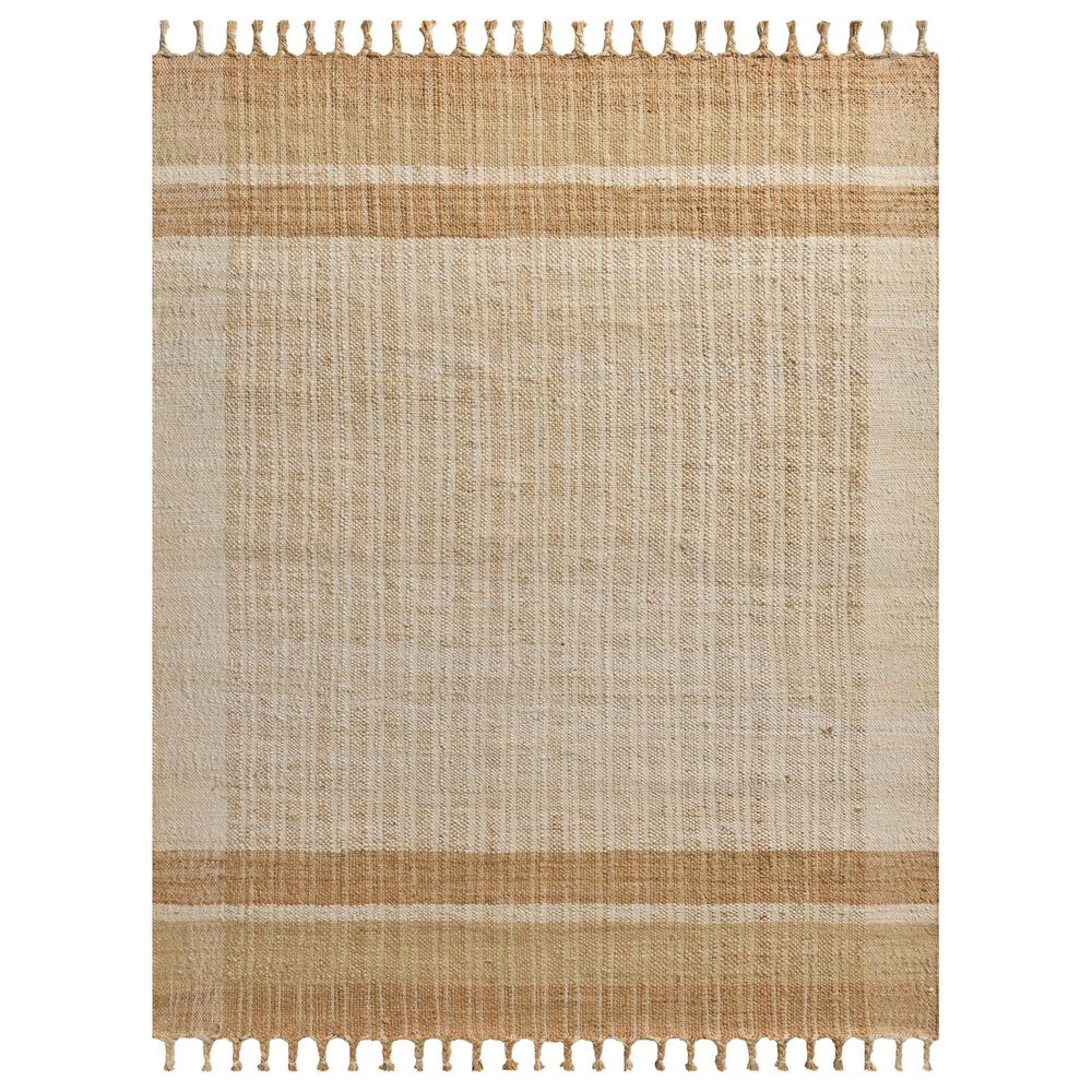 Magnolia Home Louie 9"3" x 13" Ivory and Natural Area Rug, , large