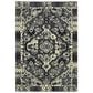 Oriental Weavers Luna 5603K 6"7" x 9"6" Black and Ivory Area Rug, , large