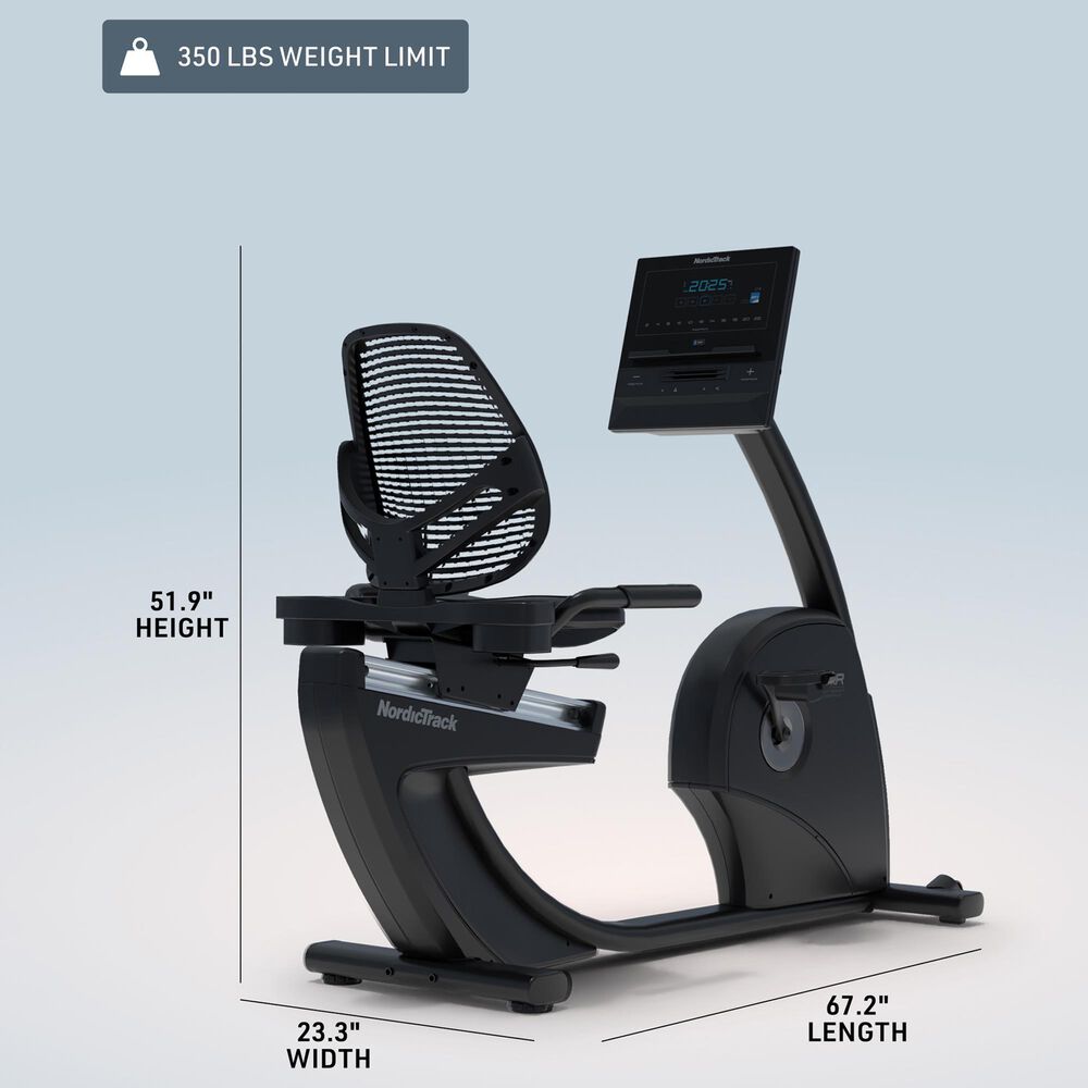 NordicTrack 10 Recumbent Bike for a Comfortable Indoor Cycling Experience, , large