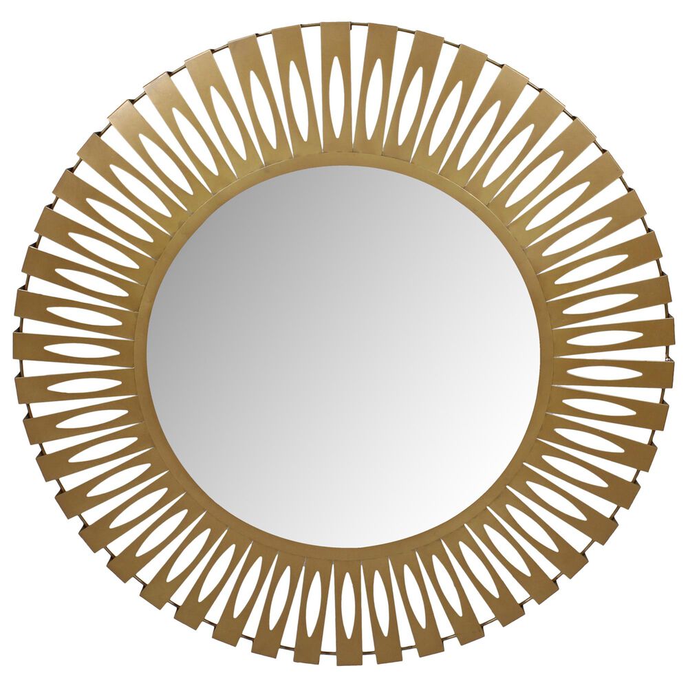 Moe's Home Collection Radiate Mirror in Gold, , large