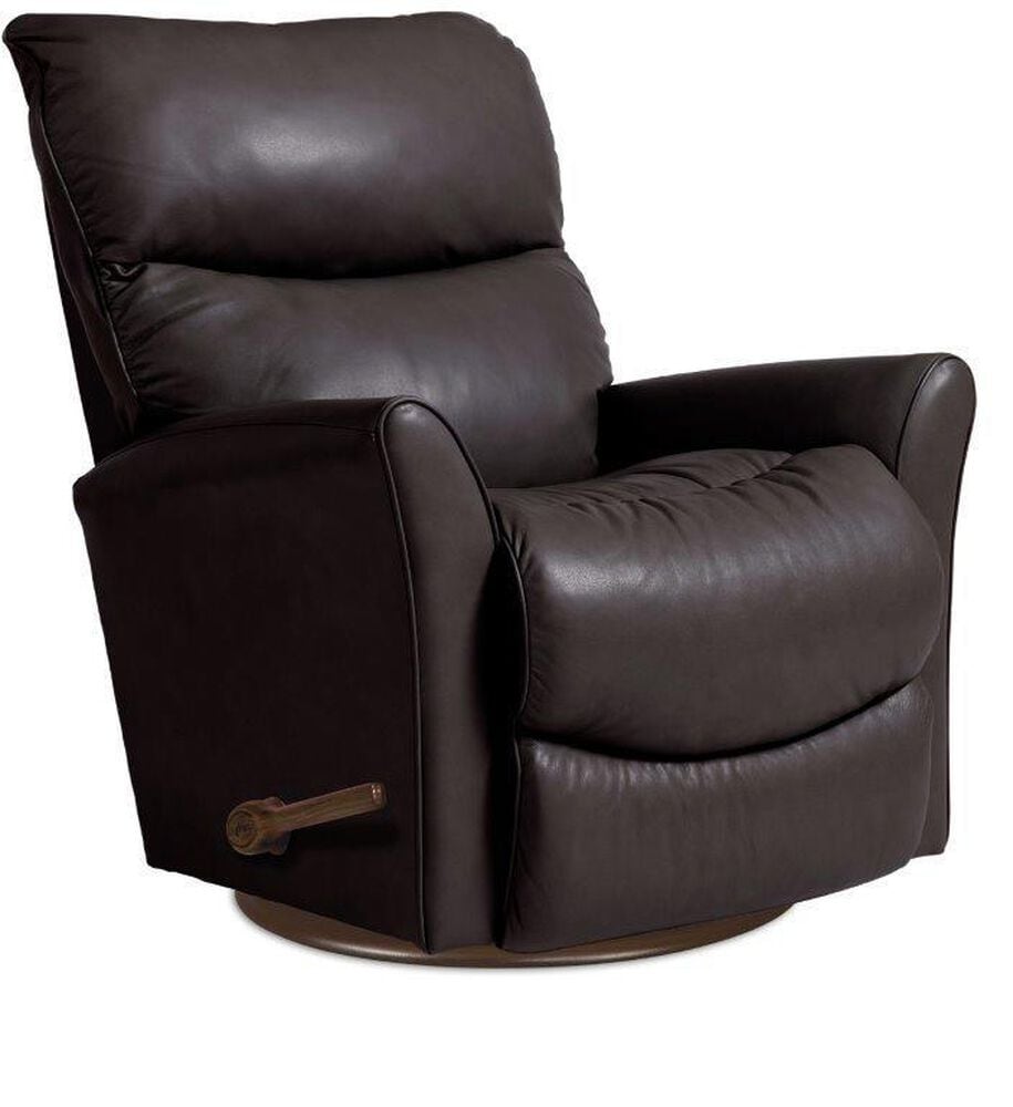La-Z-Boy Rowan Leather Manual Rocker Recliner in Dark Brown, , large