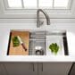 Kohler Prolific 33" Undermount Single Bowl Workstation Kitchen Sink in Stainless Steel, , large