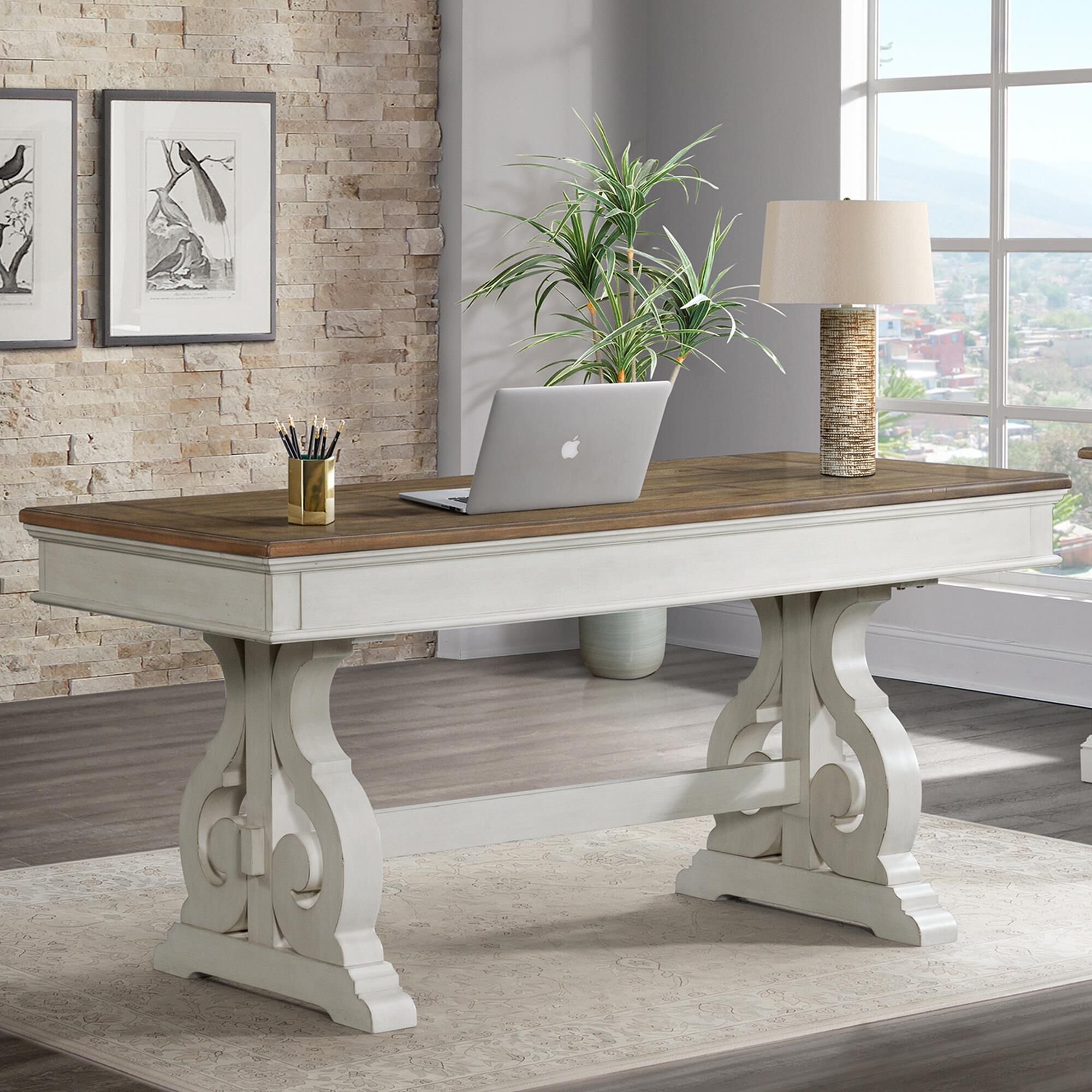 Rustic clearance desk white