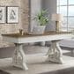 Hawthorne Furniture Drake 60" Writing Desk in Rustic White and French Oak, , large