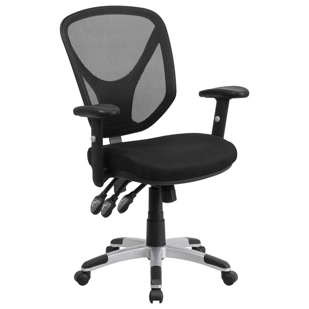 Flash Furniture Swivel Office Chair in Black, , large