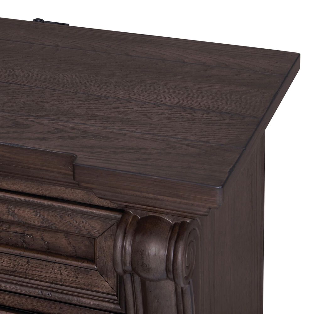 Sasha Lee Bellmeade 3-Drawer Nightstand in Distressed Medium Oak, , large