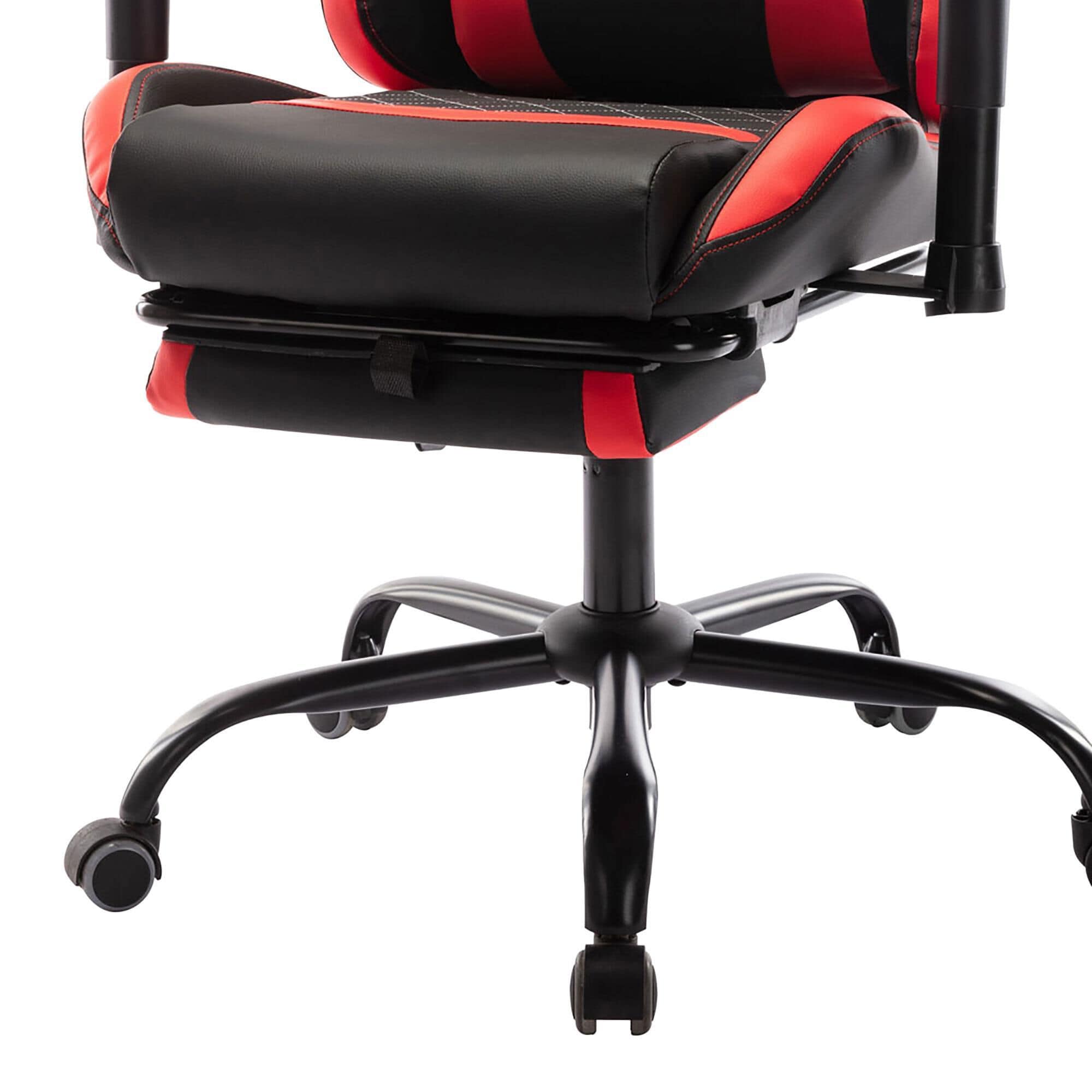 Furniture of America Felix Gaming Chair in Red and Black NFM