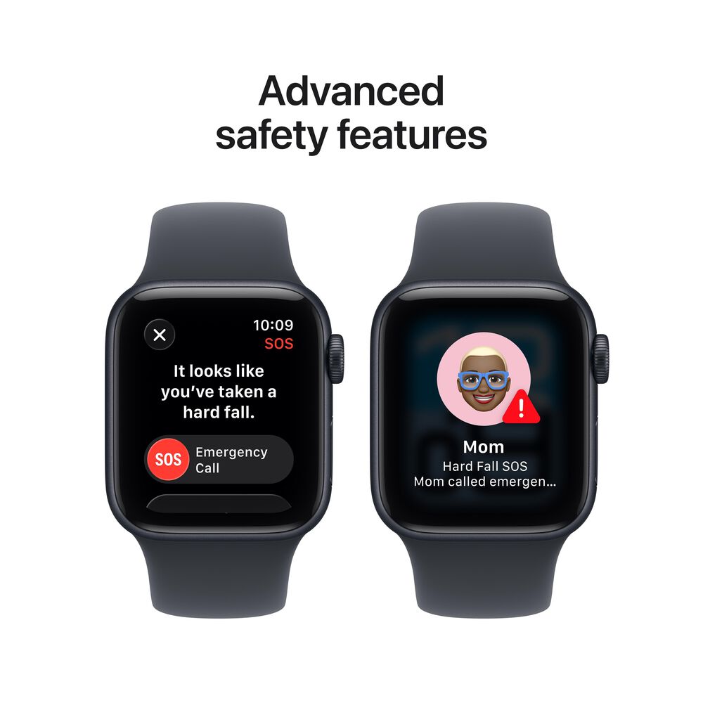 Apple Watch SE 3 &#40;GPS&#41; 40mm Midnight Aluminum Case with Midnight Sport Band - M/L - Midnight - &#40;2025&#41;&#40;Pre-Order&#41;, , large
