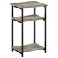 HOMLUX 3-Tier End Table with Open Shelf Storage Display in French Oak, , large