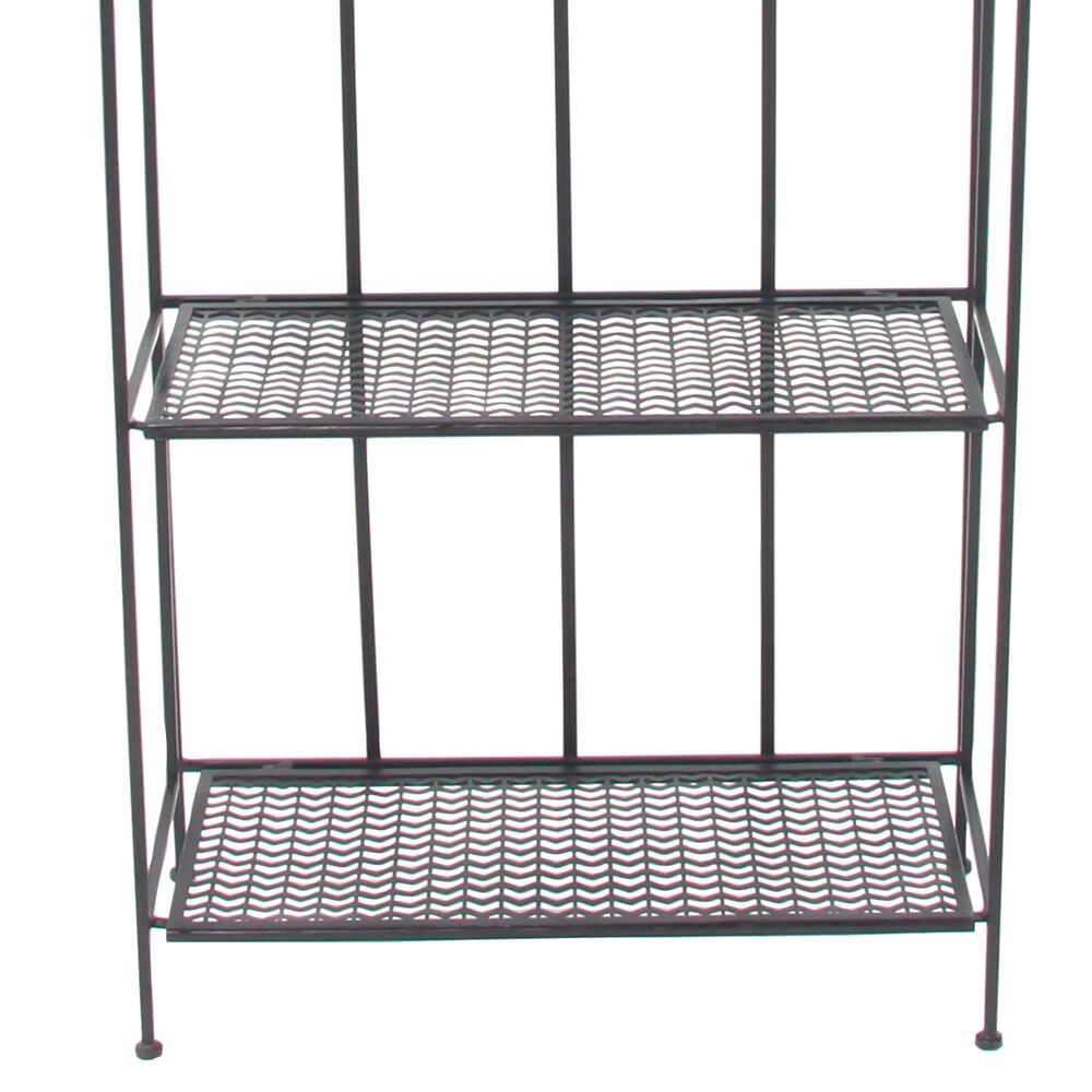 Maple and Jade 66&quot; Traditional Bakers Rack in Black, , large