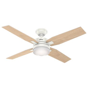 Hunter Mercado 50" Ceiling Fan with LED Lights in Fresh White, , large