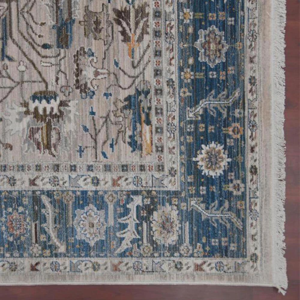 Amer Rugs Arcadia 2&#39; x 3&#39; Beige Navy Area Rug, , large