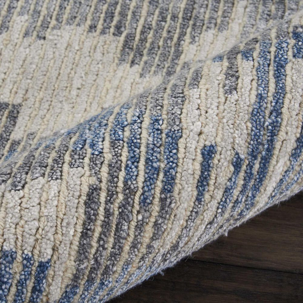 Nourison Ellora ELL01 9&#39;9&quot; x 13&#39;9&quot; Blue Area Rug, , large