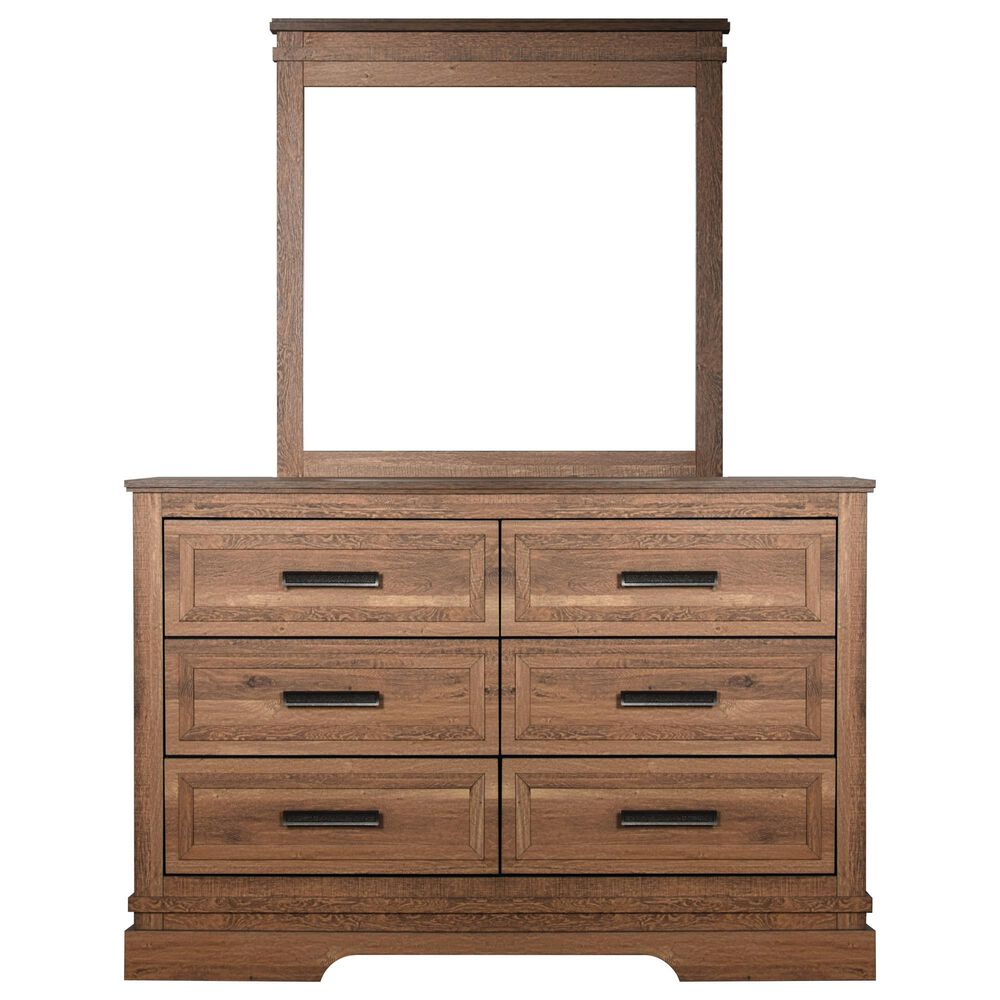 New Heritage Coventry Hall 4-Piece King Sleigh Bedroom Set in Pecan, , large