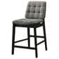 Coaster Redbridge Counter Stool with Grey Cushion in Black, , large