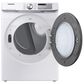 Samsung 7.5 Cu. Ft. Capacity Electric Dryer with Steam in White, , large