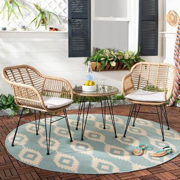 Safavieh Alton 3-Piece Lounge Set in Light Brown and Beige, , large