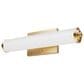 Hunter Holly Grove 18" 2-Light Vanity with Cased White Shade in Alturas Gold, , large