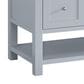 James Martin Vanities Breckenridge 60" Double Bathroom Vanity in Serenity Blue with 3 cm Carrara White Marble Top and Rectangular Sinks, , large