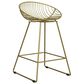 CosmoLiving by Cosmopolitan Ellis Wire Counter Stool in Gold, , large