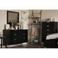 New Heritage Design Kailani 4-Piece Queen Bedroom Set in Black and Gold, , large